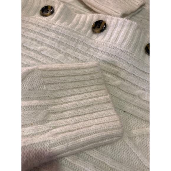 Sanctuary White Cozy Cable Knit Cardigan Women's Small- Oversized-NWOT - Picture 4 of 5